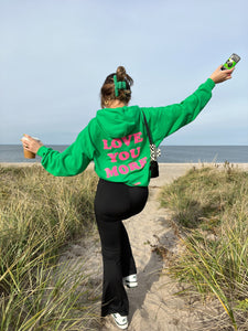 LYM Hoodie Green + Pink